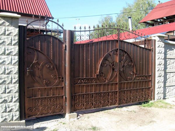 Кованые ворота Оренбург (072)